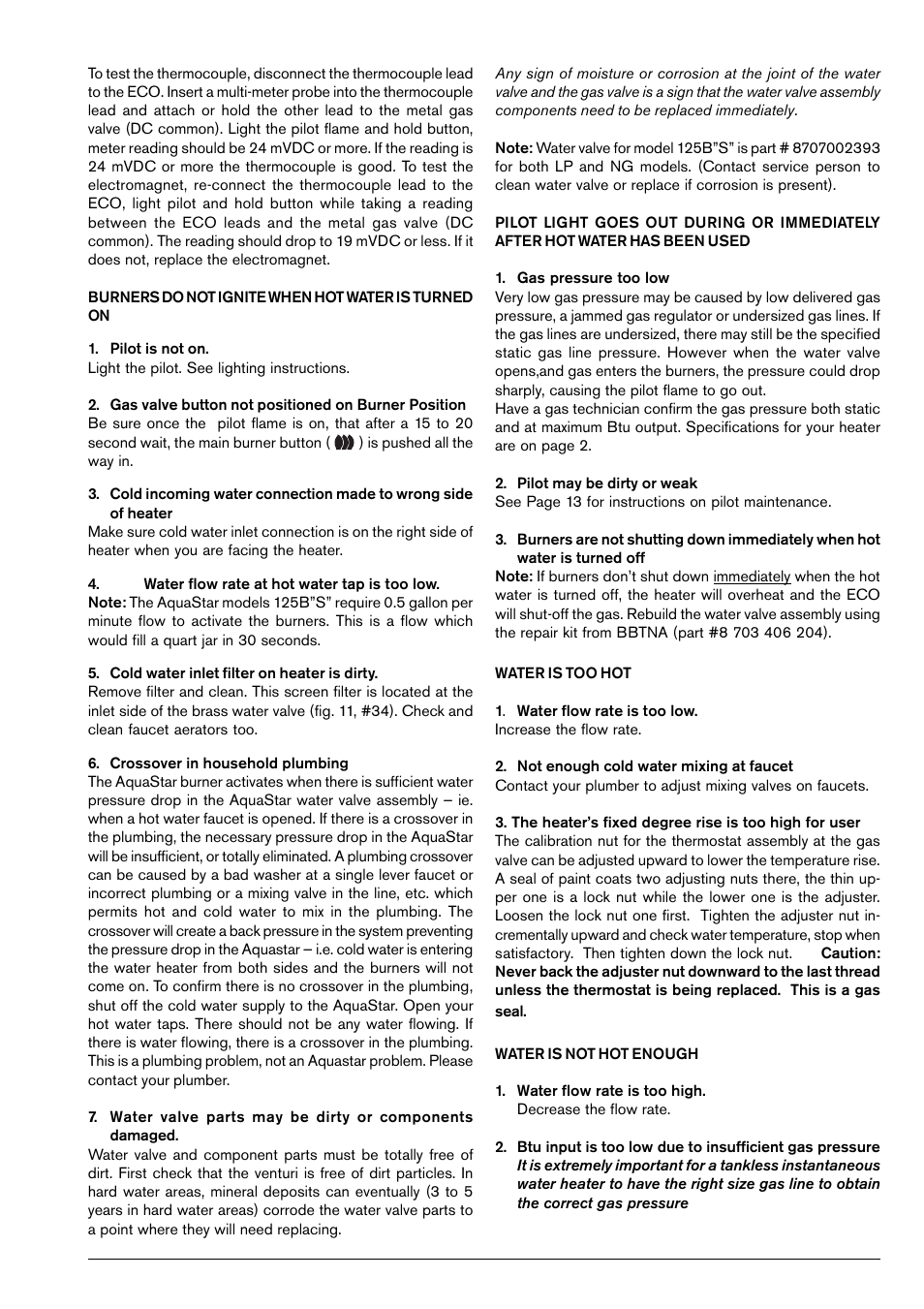 AquaStar 125B NGS User Manual | Page 15 / 24