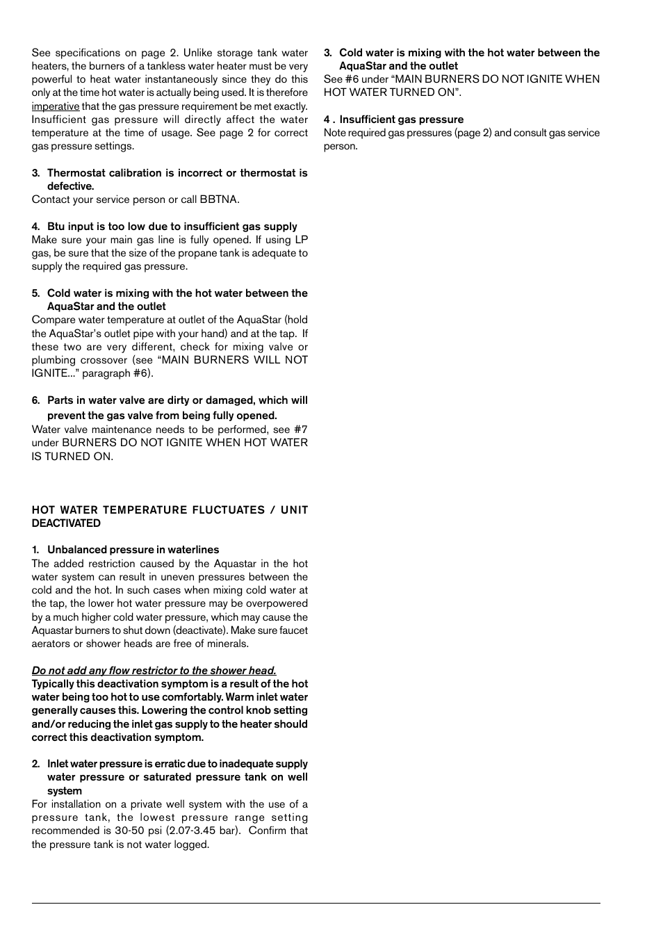AquaStar 125B NGS User Manual | Page 16 / 24