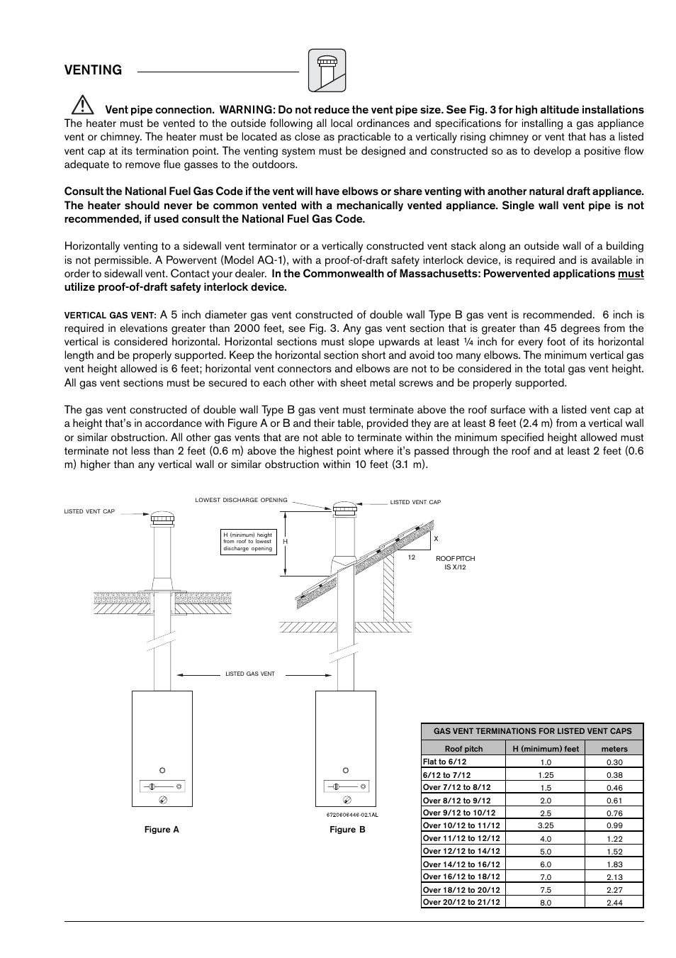 Venting | AquaStar 125B NGS User Manual | Page 7 / 24