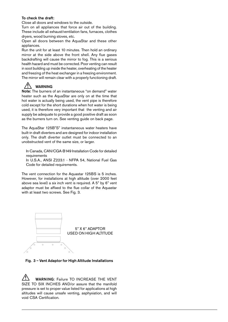 AquaStar 125B NGS User Manual | Page 9 / 24