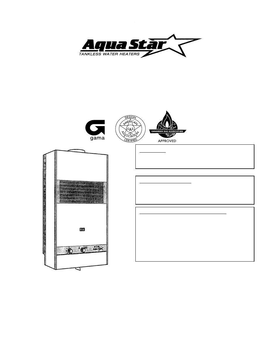 AquaStar 80 VPS User Manual | 28 pages