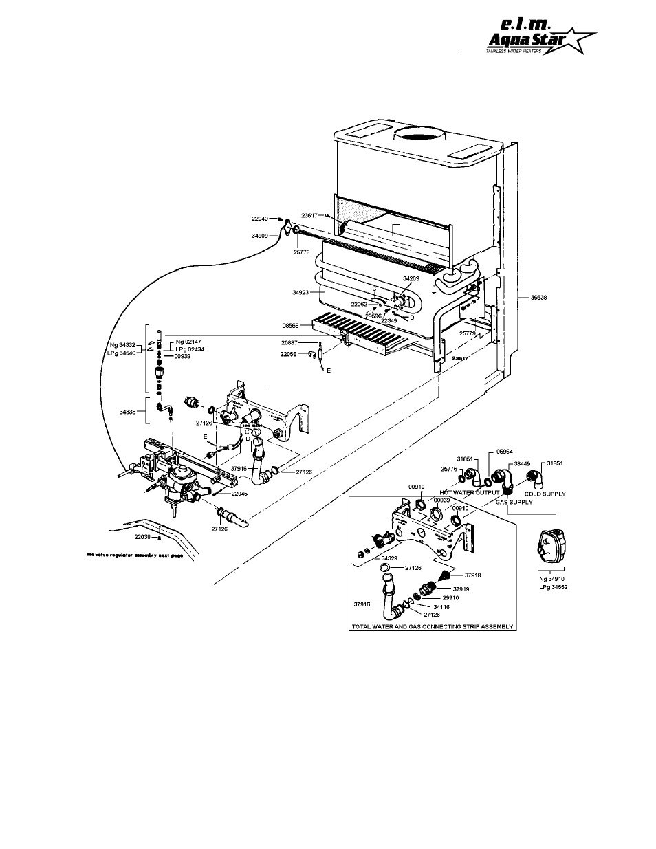 Interior components diagram aquastar 80 | AquaStar 80 VPS User Manual | Page 25 / 28