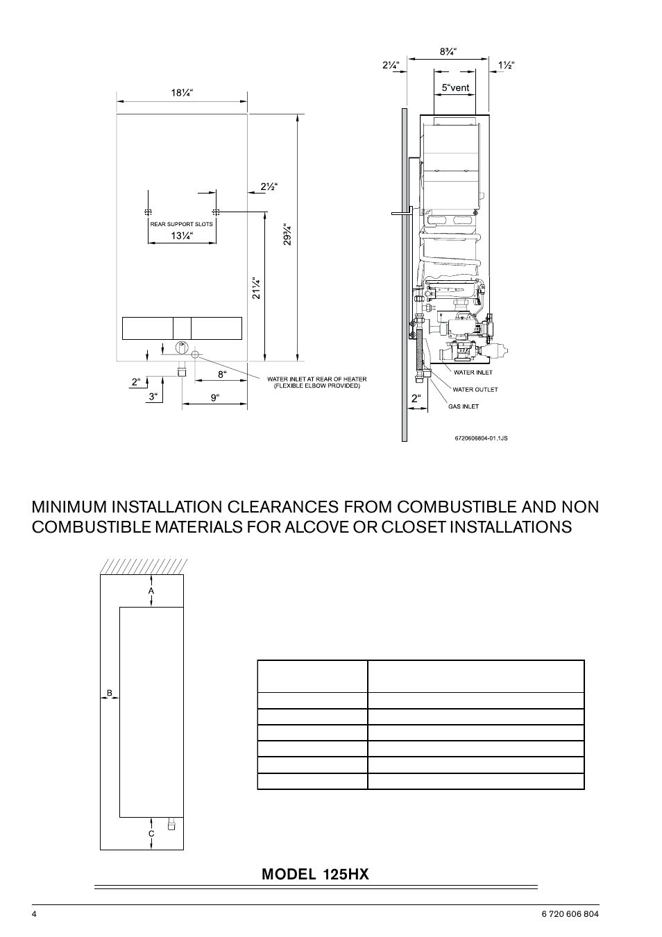Model 125hx | AquaStar 125HXNG User Manual | Page 4 / 24