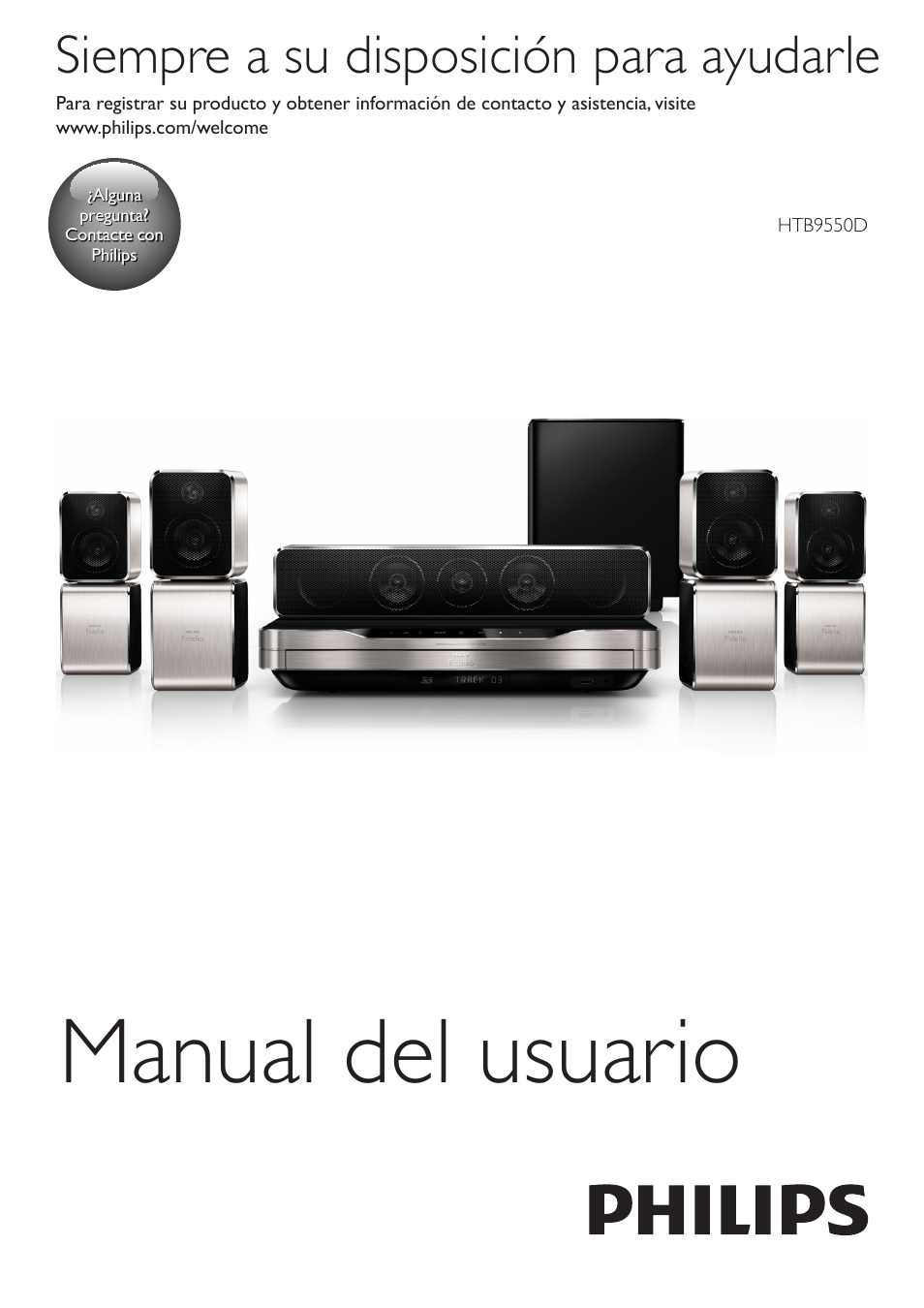 Philips Fidelio Immersive Sound Sistema de cine en casa 5.1 User Manual | 58 pages