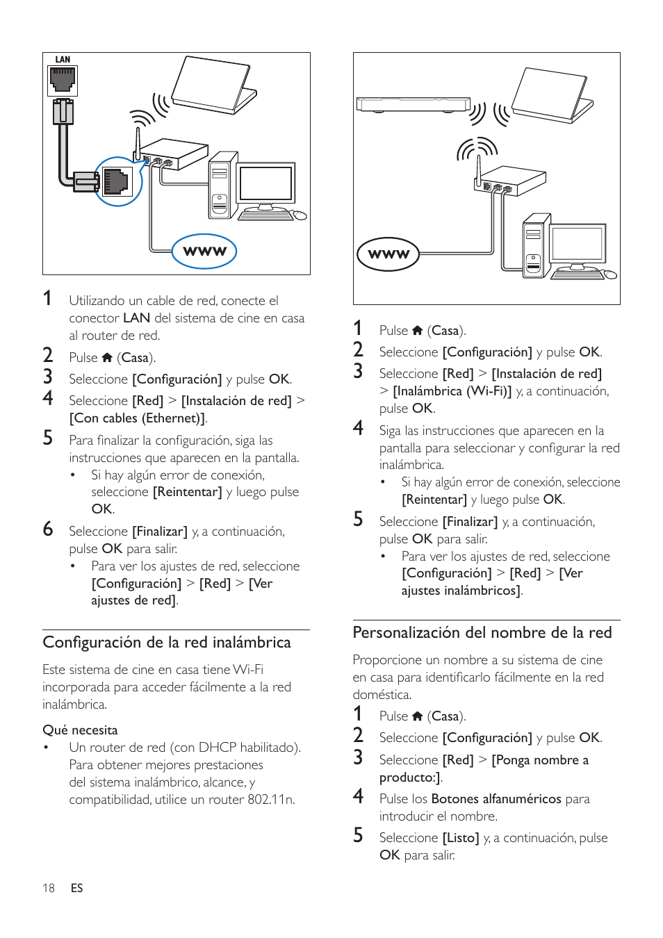 Philips Fidelio Immersive Sound Sistema de cine en casa 5.1 User Manual | Page 20 / 58