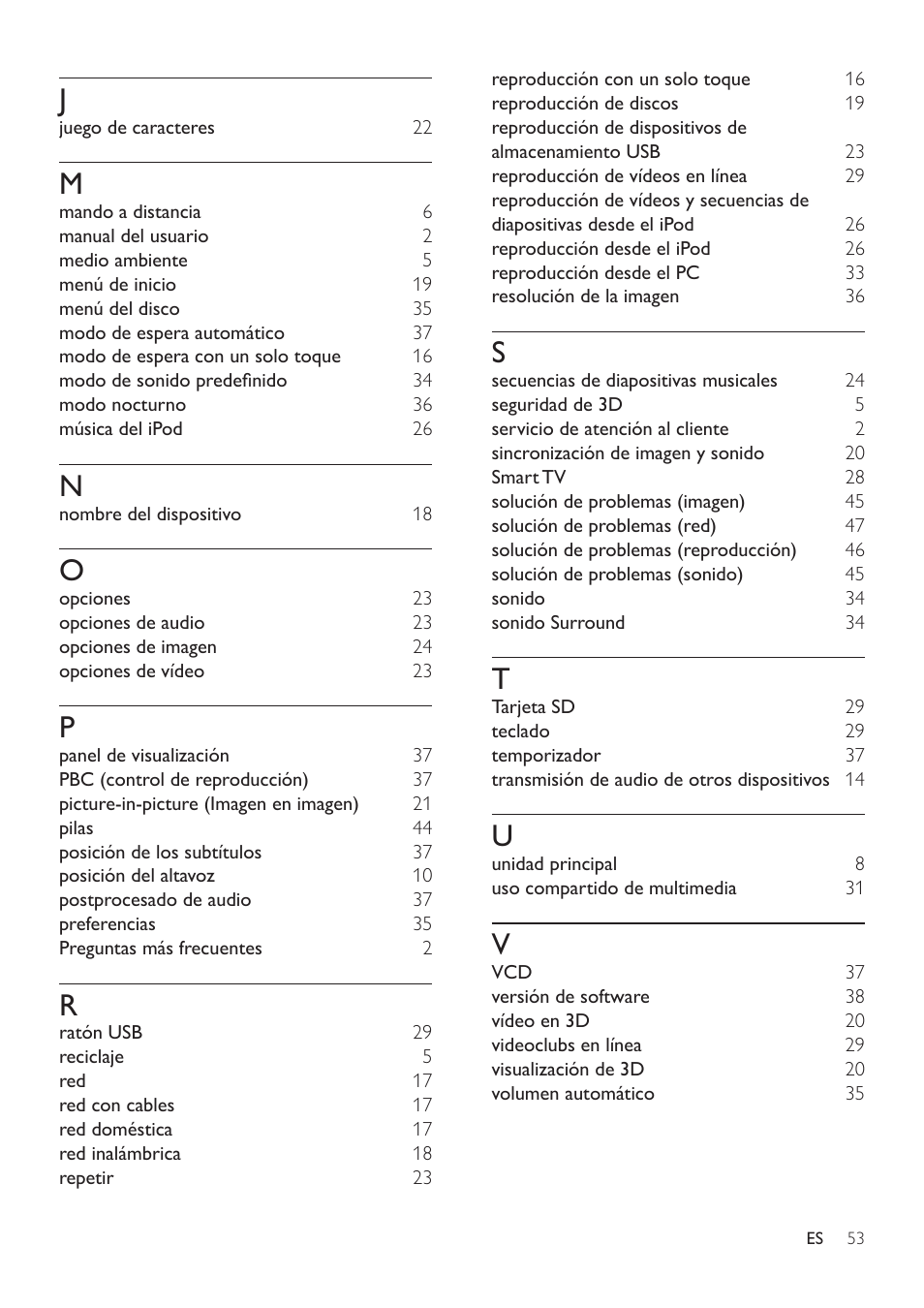 Philips Fidelio Immersive Sound Sistema de cine en casa 5.1 User Manual | Page 55 / 58