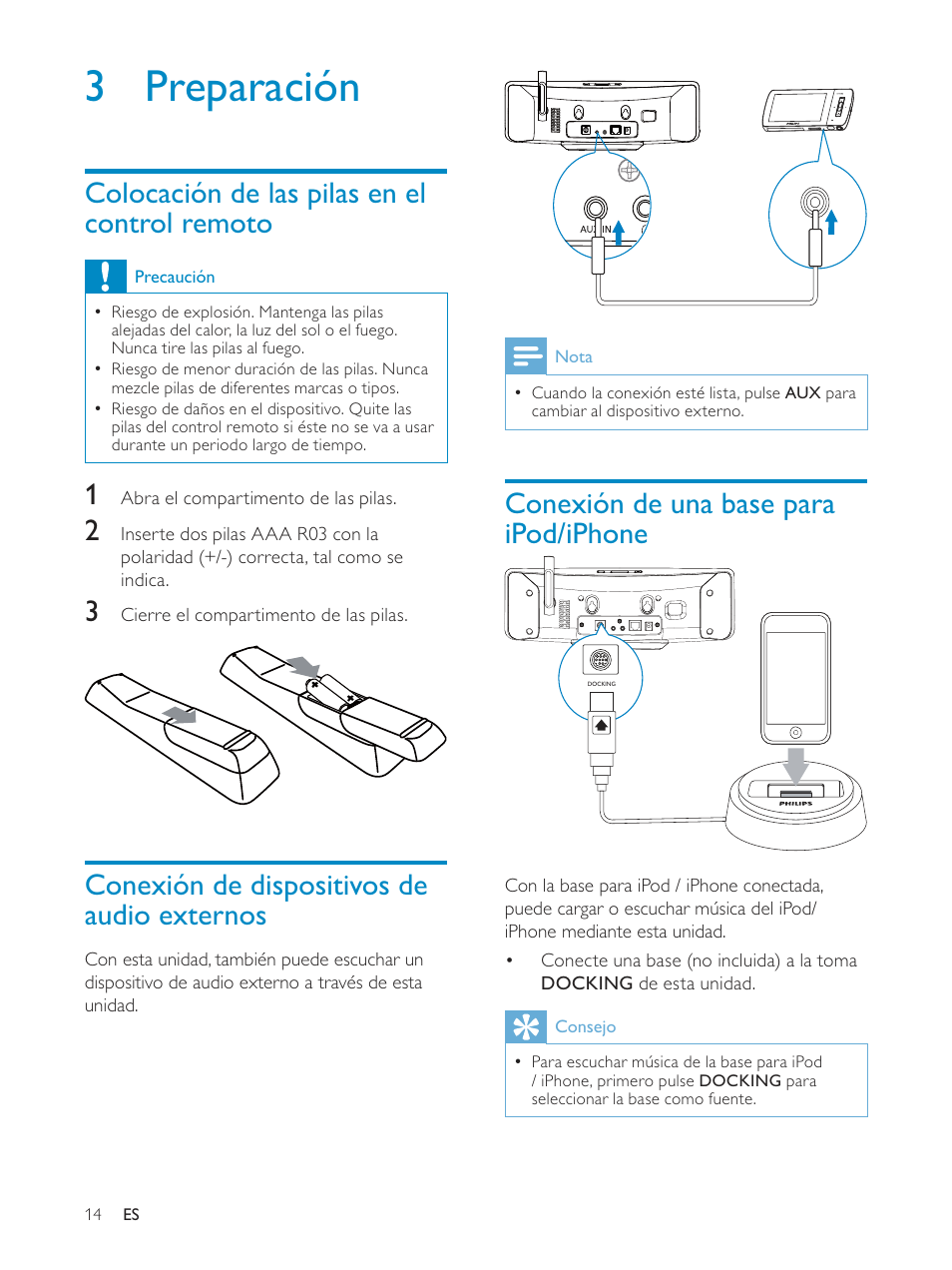 Philips Streamium Sistema Hi-Fi inalámbrico para Android™ User Manual | Page 13 / 55