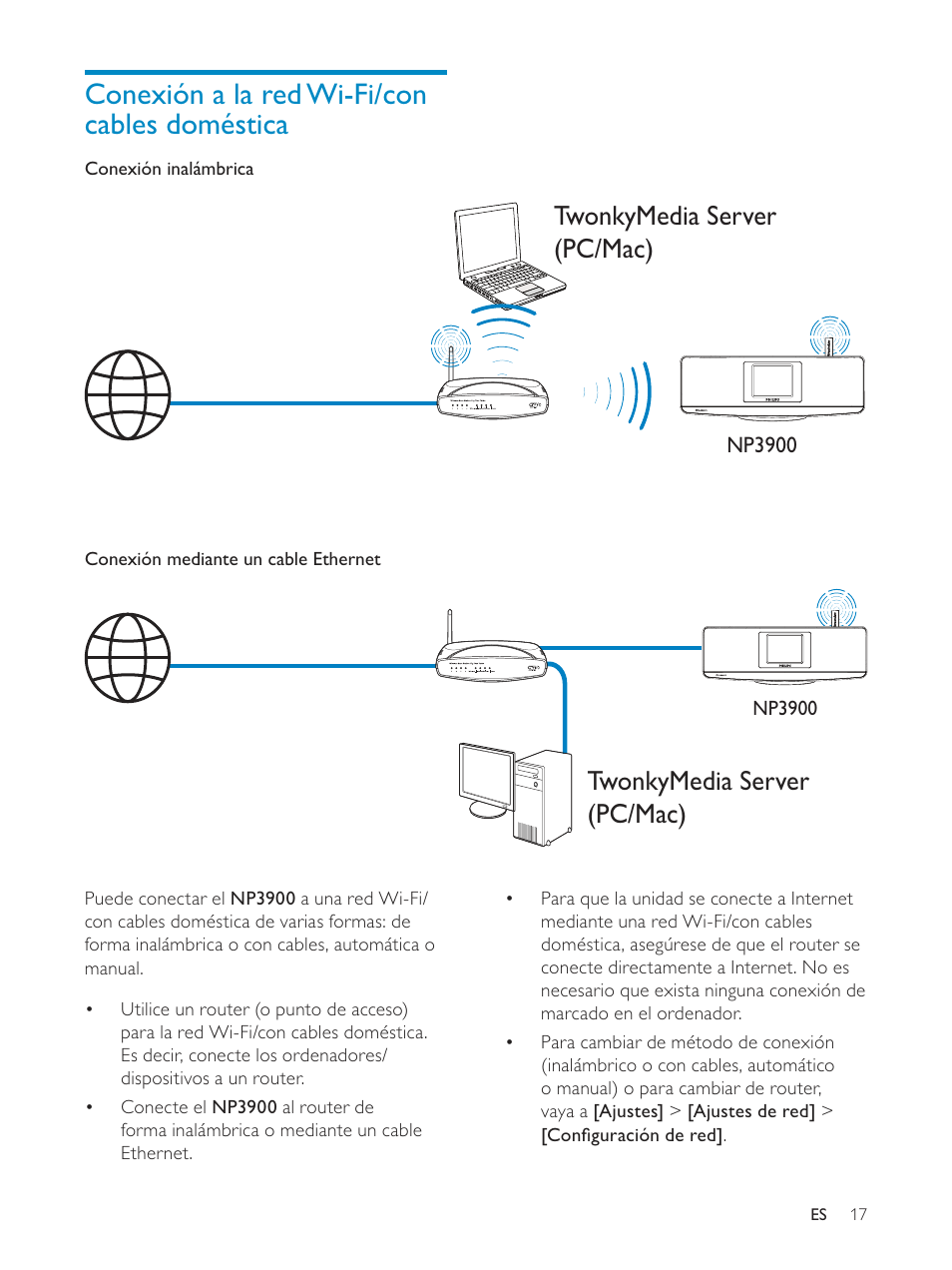 Philips Streamium Sistema Hi-Fi inalámbrico para Android™ User Manual | Page 16 / 55