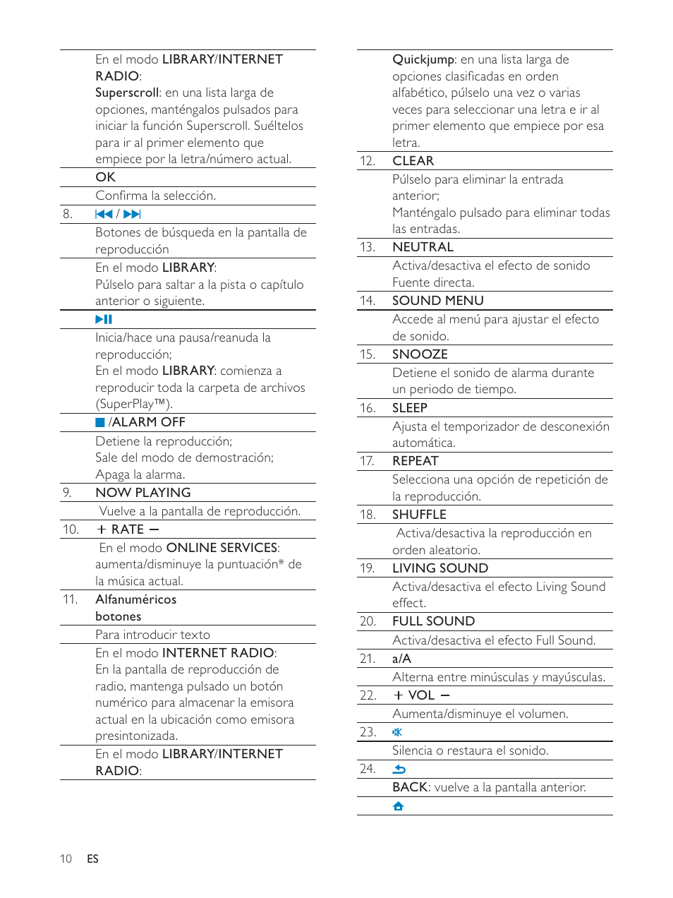 Philips Streamium Sistema Hi-Fi inalámbrico para Android™ User Manual | Page 9 / 55