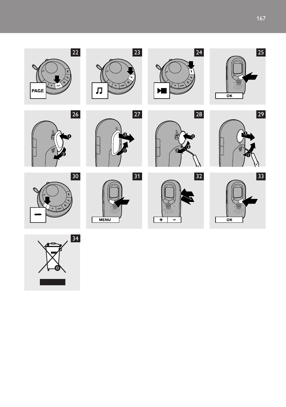 Philips AVENT Vigilabebés DECT User Manual | Page 167 / 168