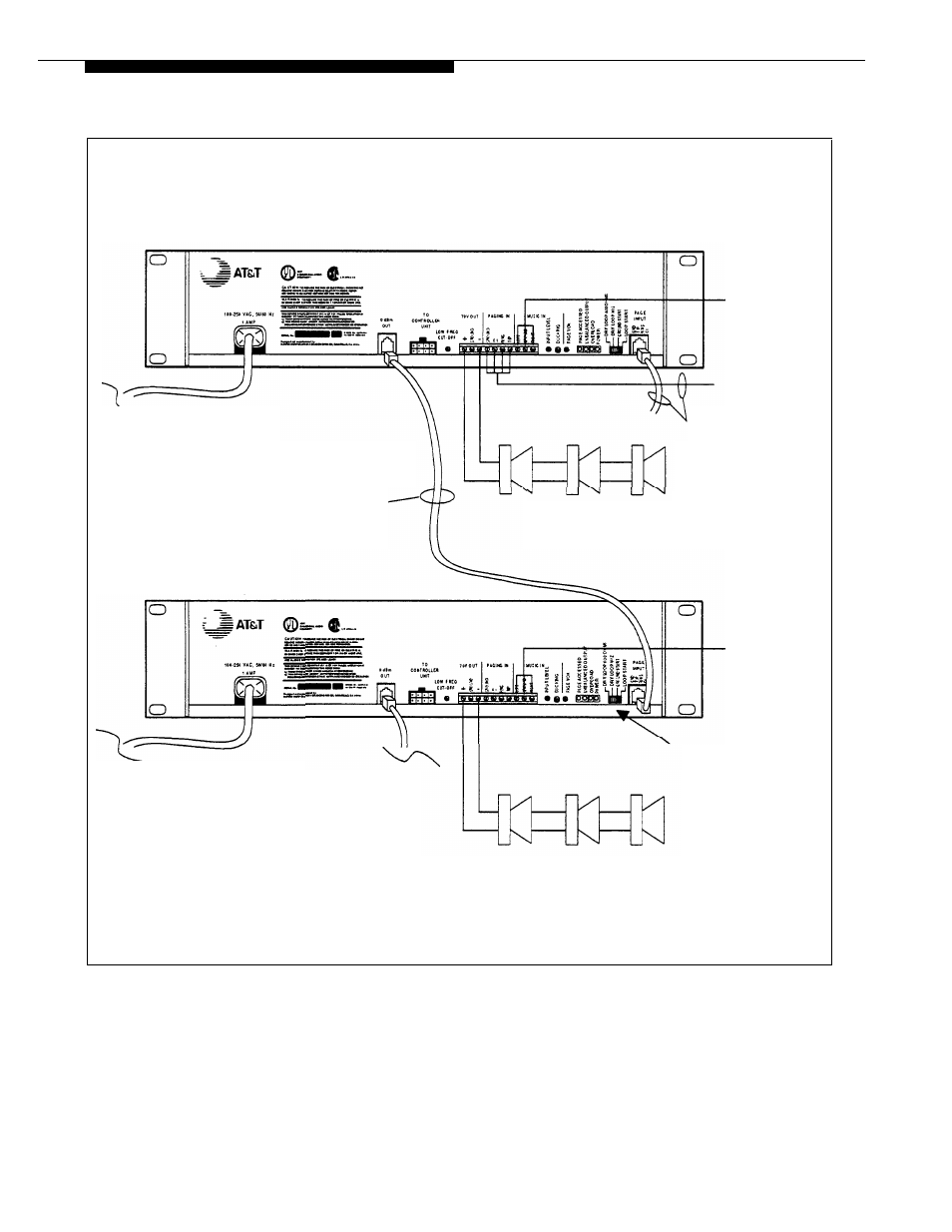 Series amplicenters, without controller | AT&T PagePac Plus AmpliCenter User Manual | Page 26 / 48