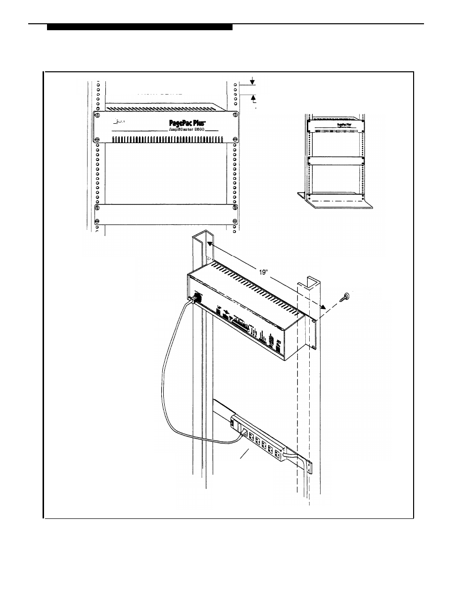 Rack mounted hardware | AT&T PagePac Plus AmpliCenter User Manual | Page 28 / 48