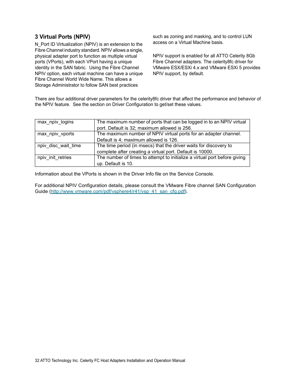 3 virtual ports (npiv) | ATTO Technology FC-44ES User Manual | Page 36 / 46