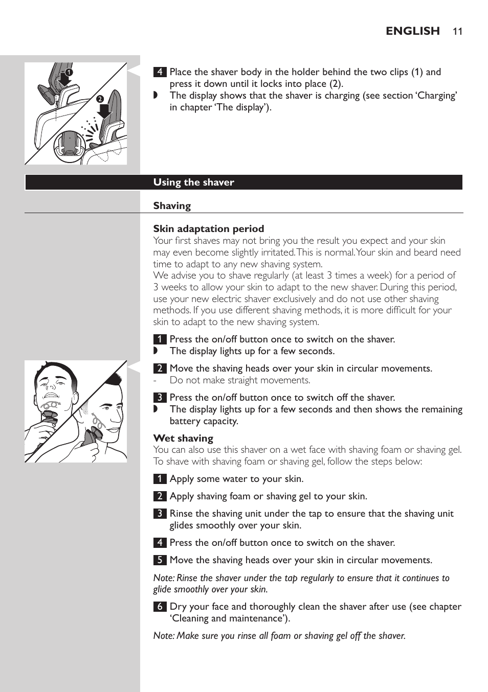 Philips SHAVER Series 9000 SensoTouch afeitadora eléctrica en húmedo y seco User Manual | Page 11 / 320