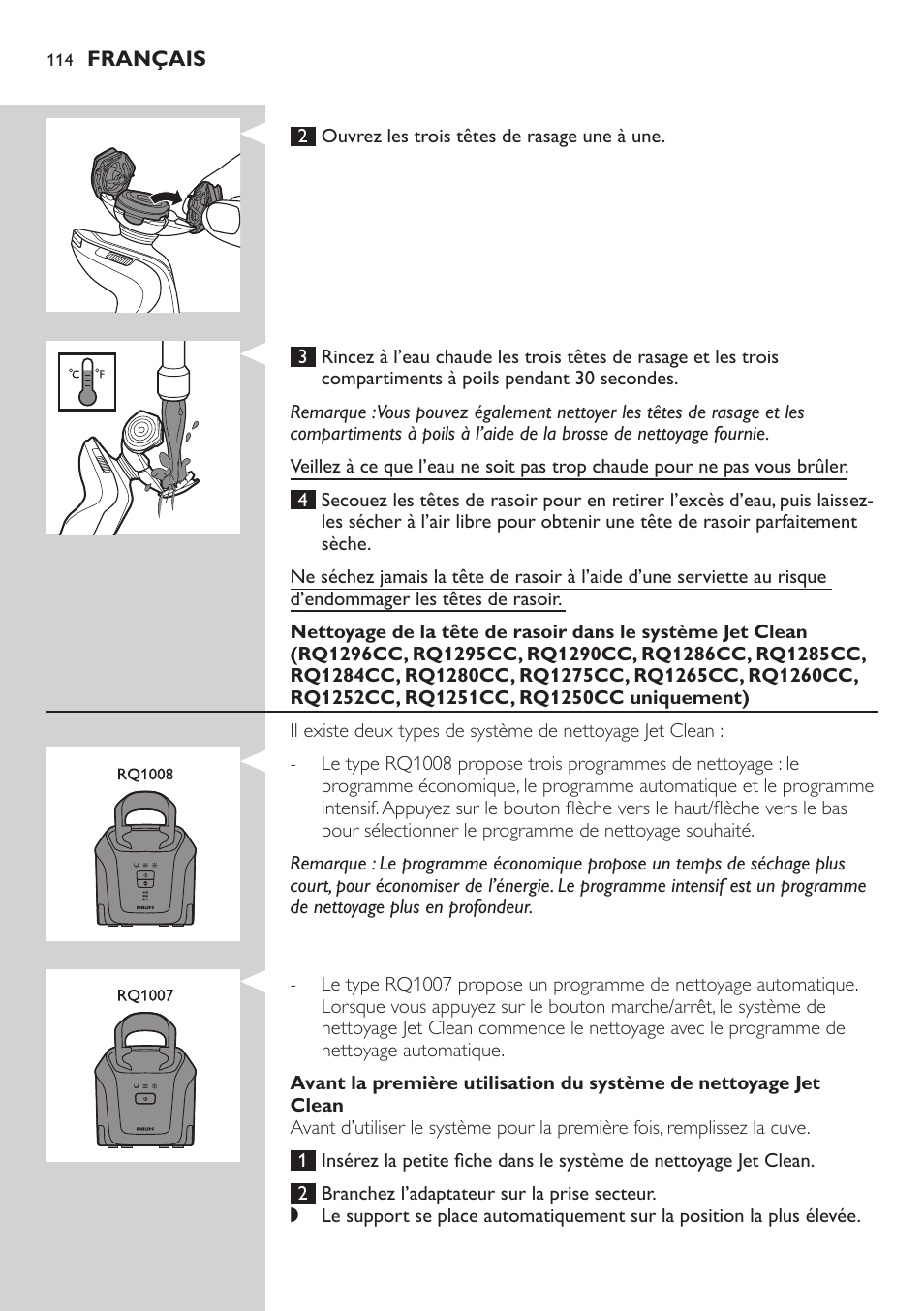 Philips SHAVER Series 9000 SensoTouch afeitadora eléctrica en húmedo y seco User Manual | Page 114 / 320