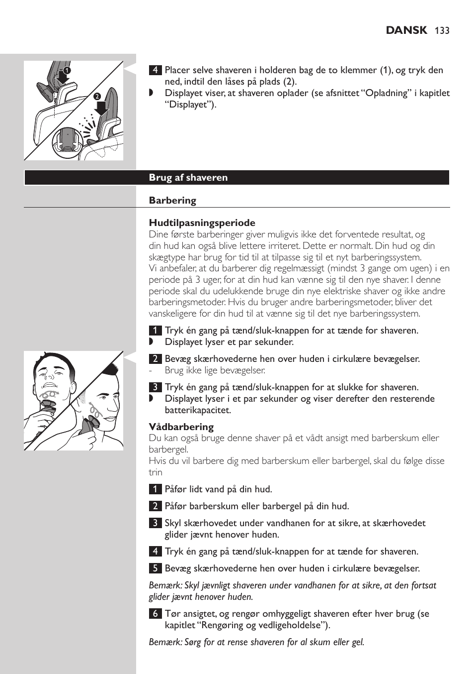 Philips SHAVER Series 9000 SensoTouch afeitadora eléctrica en húmedo y seco User Manual | Page 133 / 320