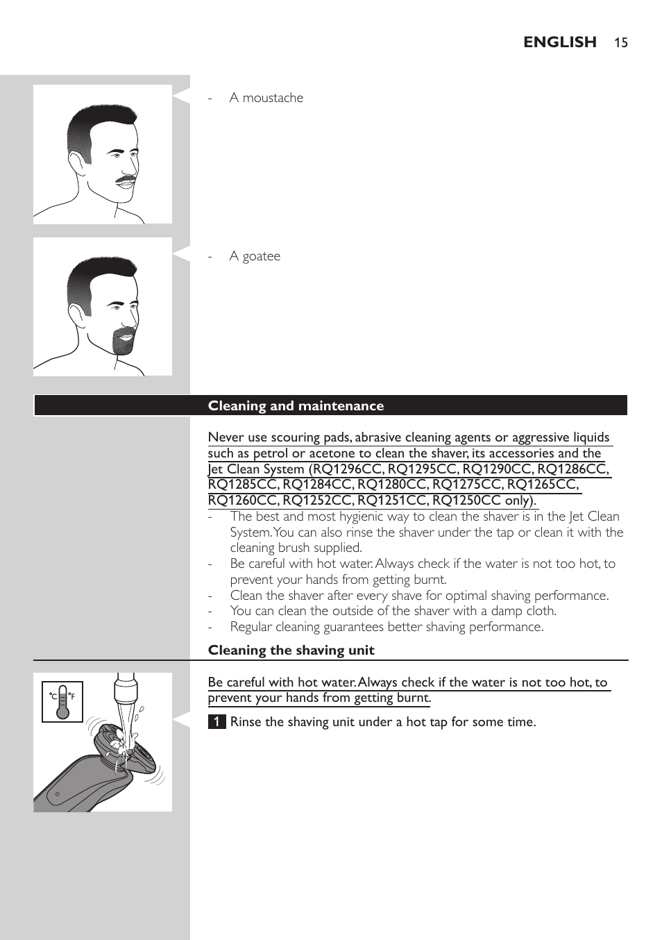 Philips SHAVER Series 9000 SensoTouch afeitadora eléctrica en húmedo y seco User Manual | Page 15 / 320