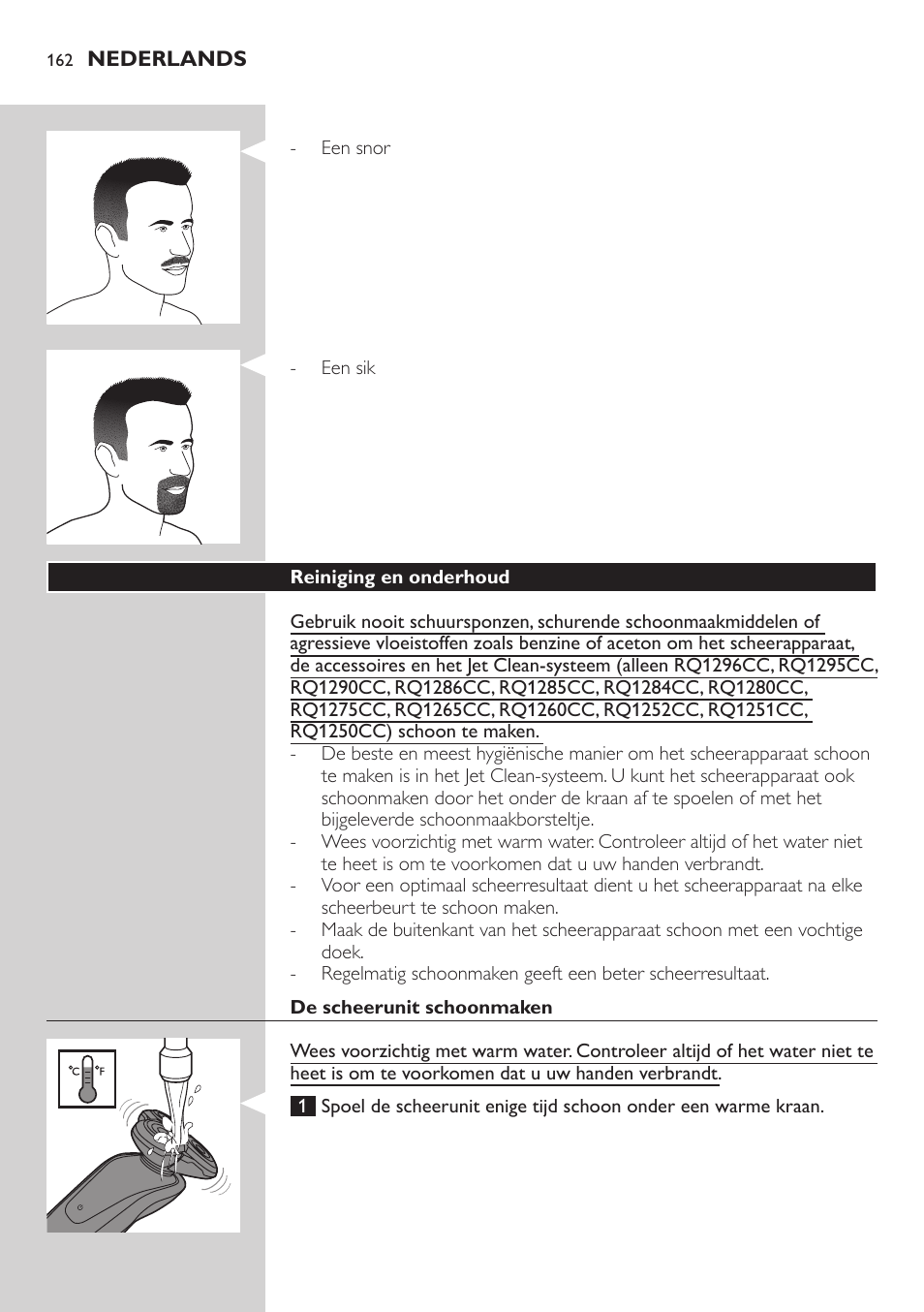 Philips SHAVER Series 9000 SensoTouch afeitadora eléctrica en húmedo y seco User Manual | Page 162 / 320