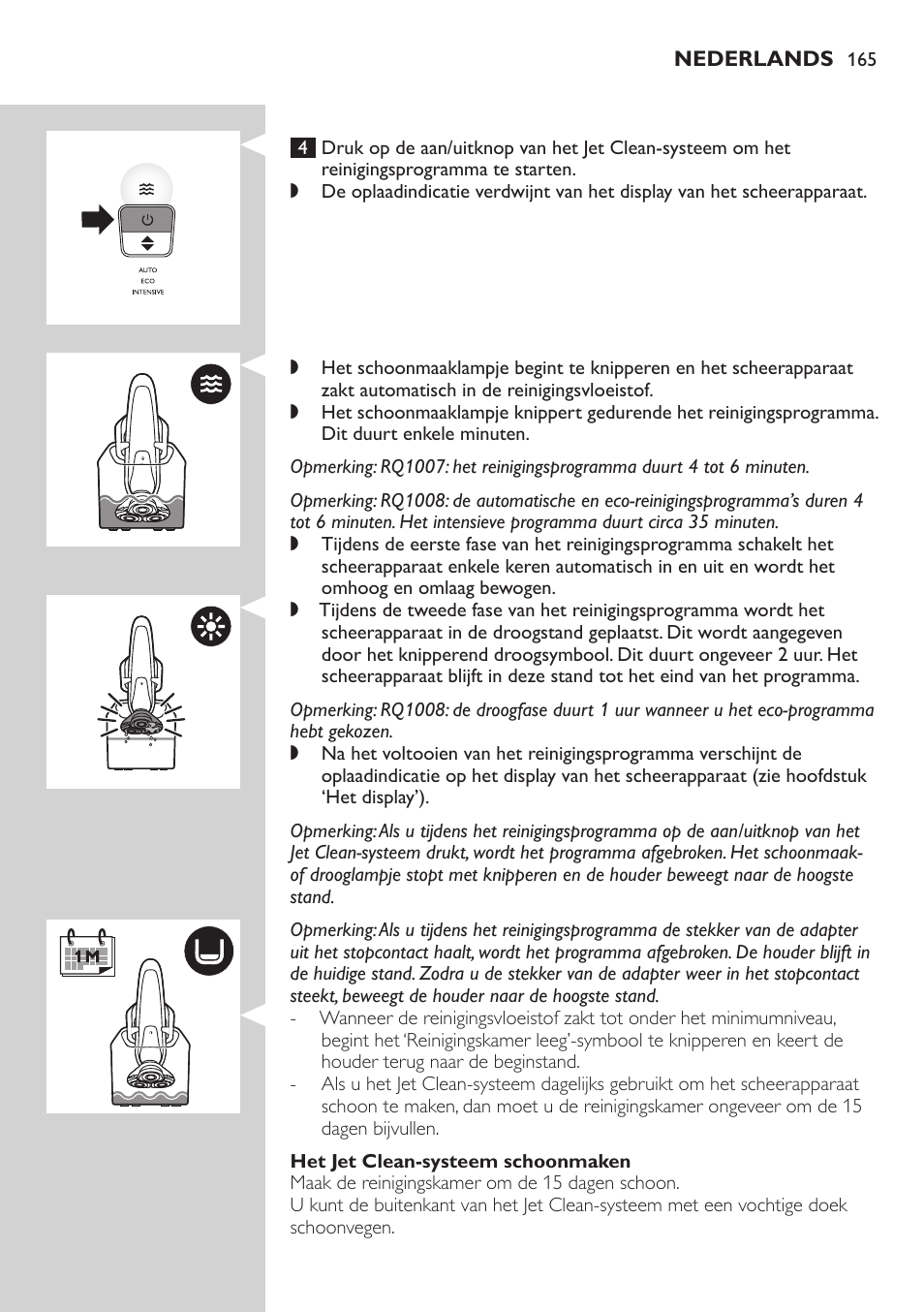 Philips SHAVER Series 9000 SensoTouch afeitadora eléctrica en húmedo y seco User Manual | Page 165 / 320