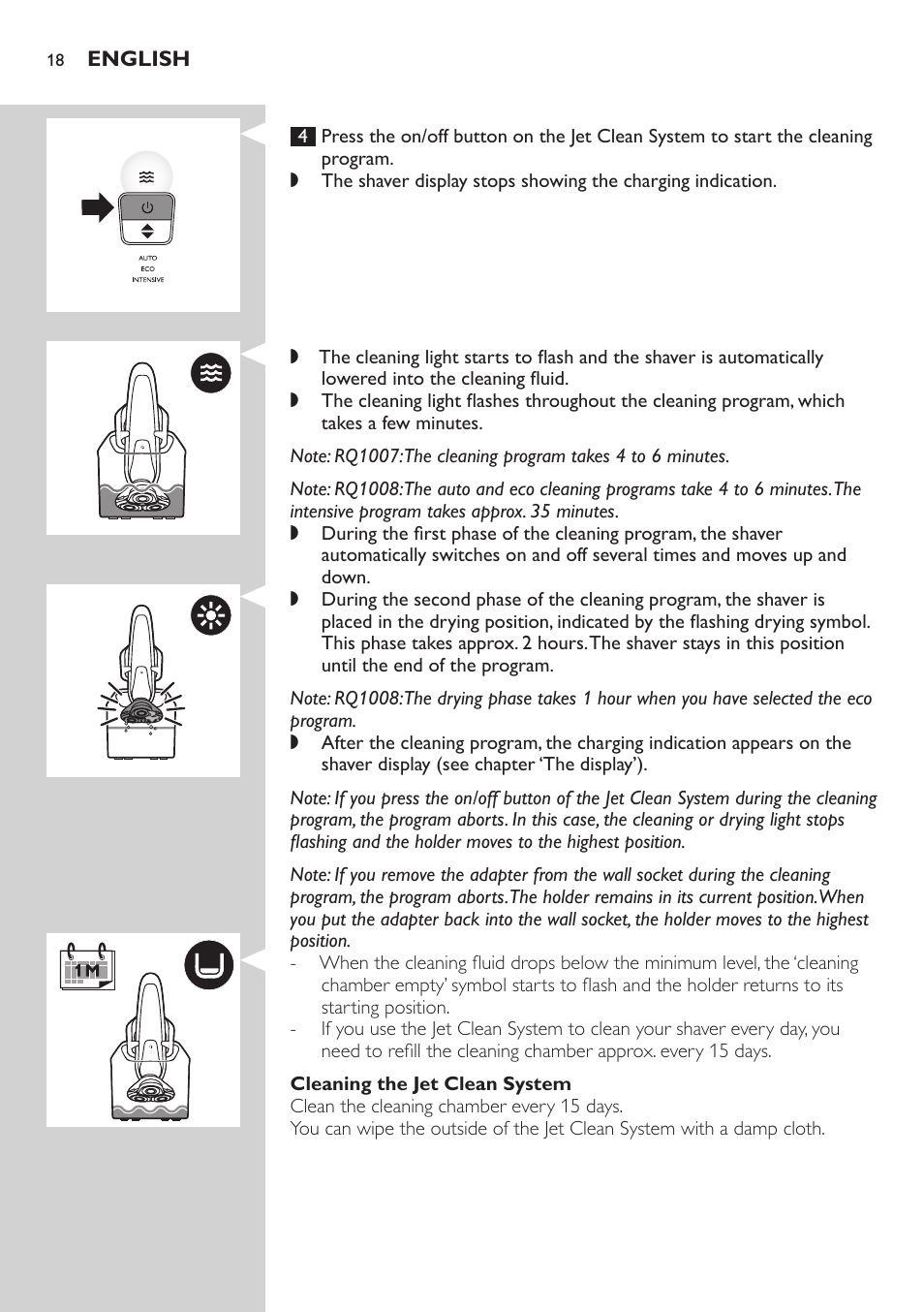 Philips SHAVER Series 9000 SensoTouch afeitadora eléctrica en húmedo y seco User Manual | Page 18 / 320