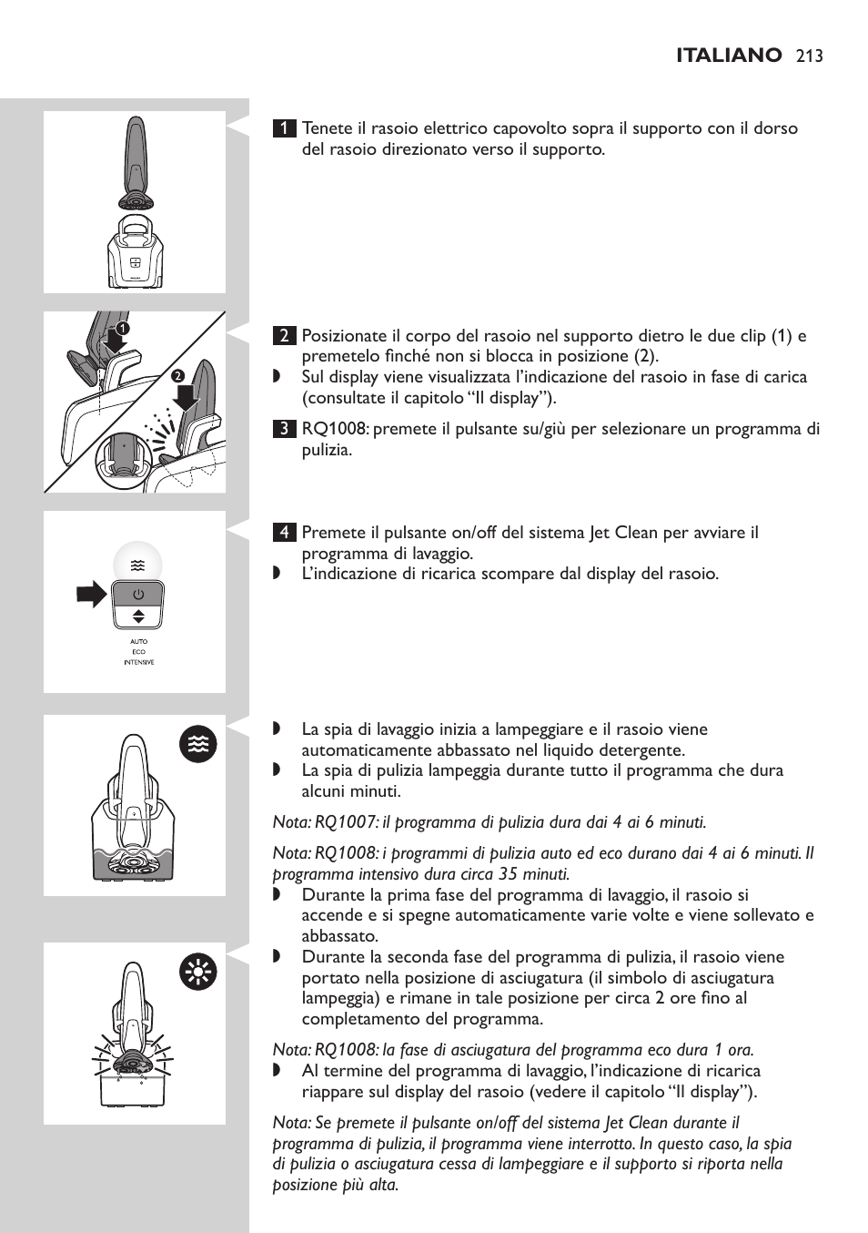 Philips SHAVER Series 9000 SensoTouch afeitadora eléctrica en húmedo y seco User Manual | Page 213 / 320