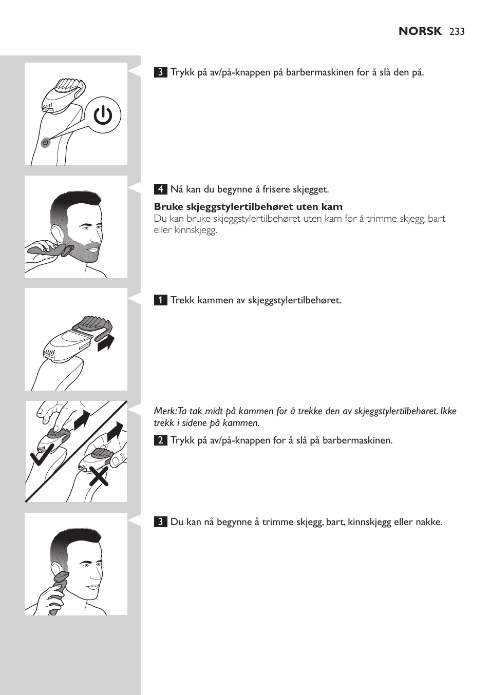 Philips SHAVER Series 9000 SensoTouch afeitadora eléctrica en húmedo y seco User Manual | Page 233 / 320