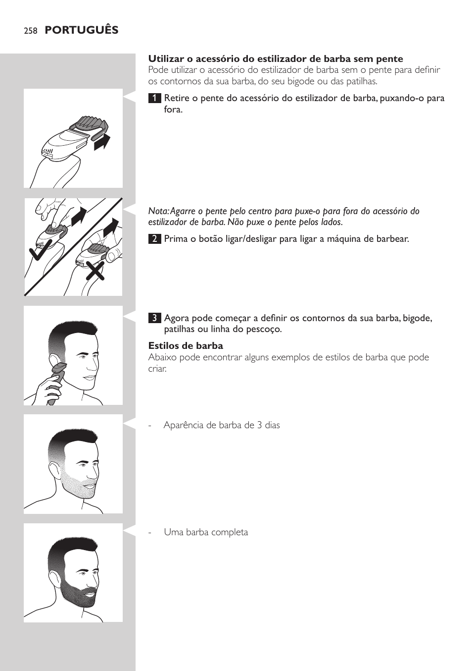 Philips SHAVER Series 9000 SensoTouch afeitadora eléctrica en húmedo y seco User Manual | Page 258 / 320