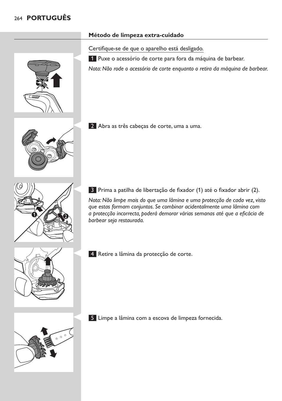 Philips SHAVER Series 9000 SensoTouch afeitadora eléctrica en húmedo y seco User Manual | Page 264 / 320