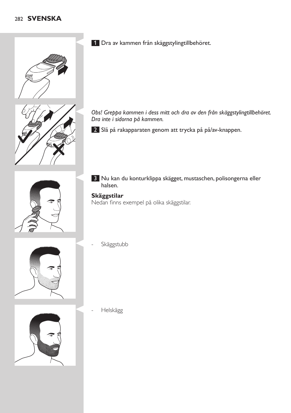 Philips SHAVER Series 9000 SensoTouch afeitadora eléctrica en húmedo y seco User Manual | Page 282 / 320