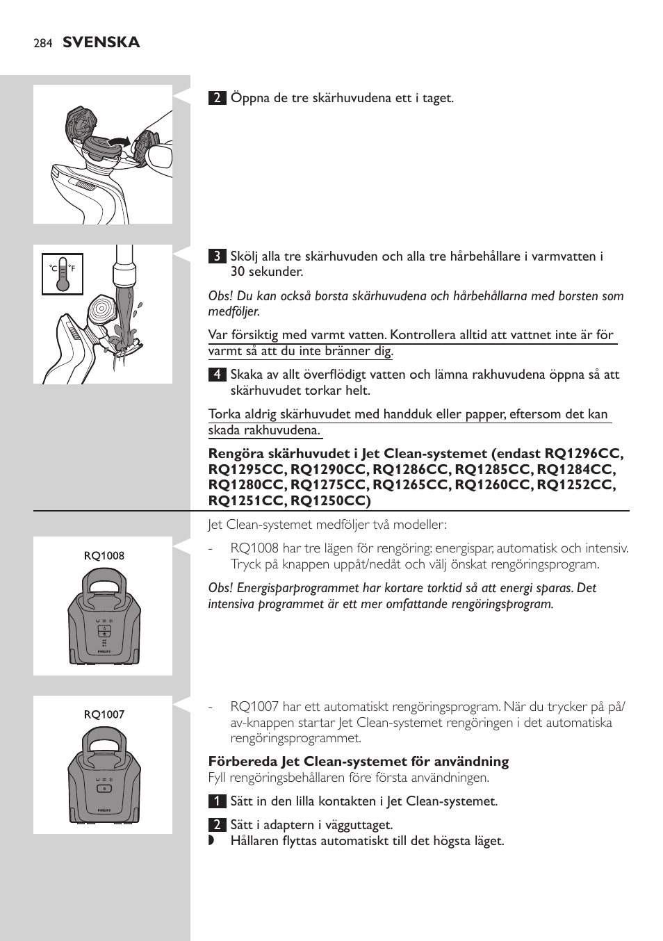 Philips SHAVER Series 9000 SensoTouch afeitadora eléctrica en húmedo y seco User Manual | Page 284 / 320