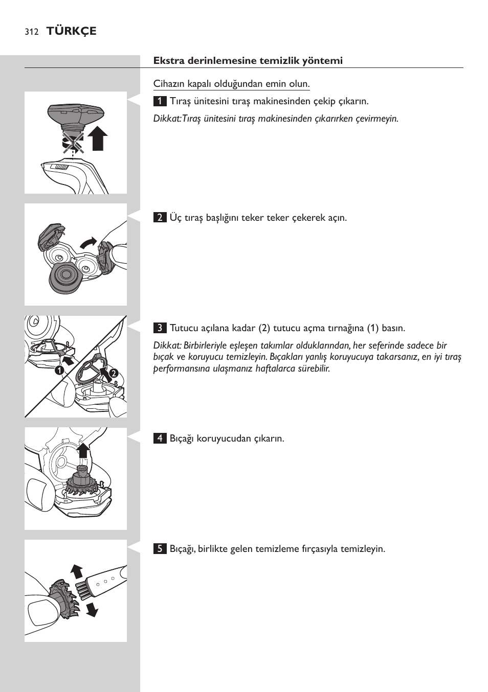 Philips SHAVER Series 9000 SensoTouch afeitadora eléctrica en húmedo y seco User Manual | Page 312 / 320