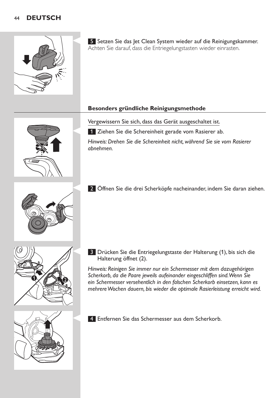 Philips SHAVER Series 9000 SensoTouch afeitadora eléctrica en húmedo y seco User Manual | Page 44 / 320