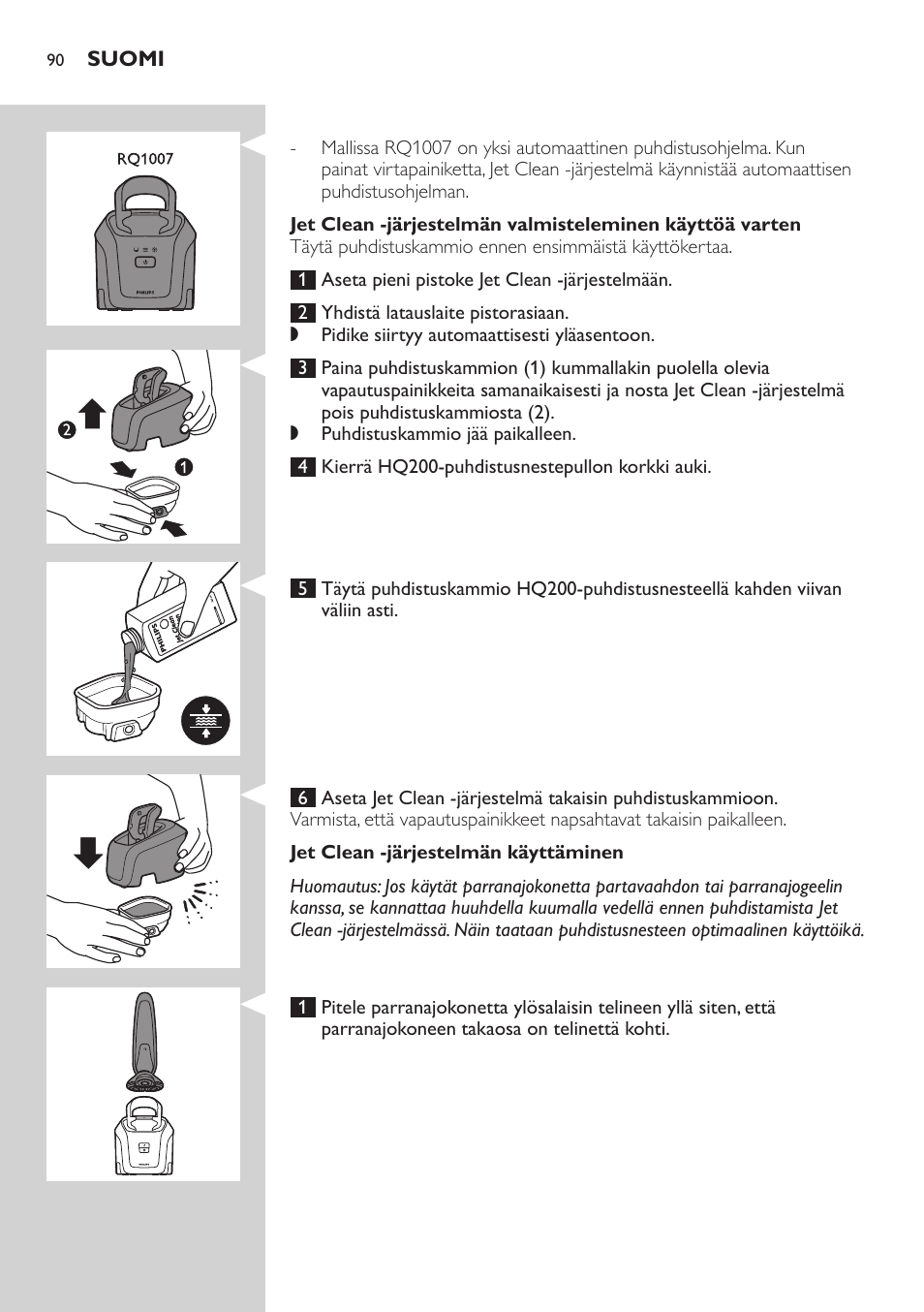 Philips SHAVER Series 9000 SensoTouch afeitadora eléctrica en húmedo y seco User Manual | Page 90 / 320