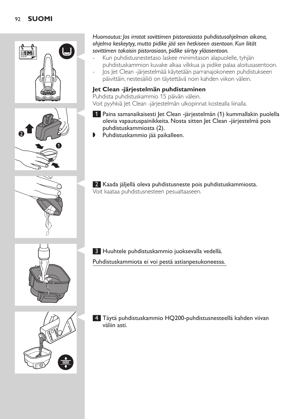 Philips SHAVER Series 9000 SensoTouch afeitadora eléctrica en húmedo y seco User Manual | Page 92 / 320