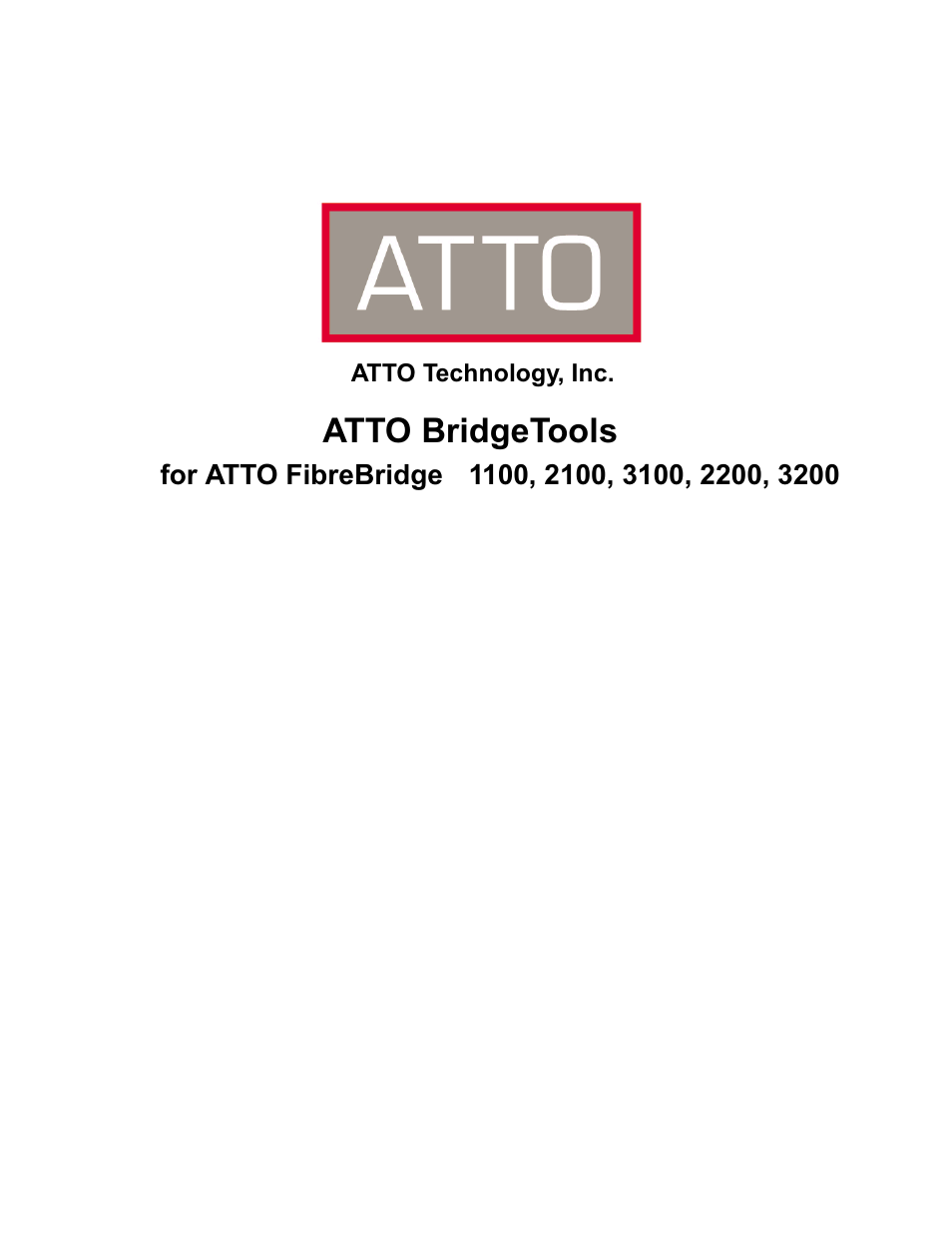 ATTO Technology 3100 User Manual | 28 pages
