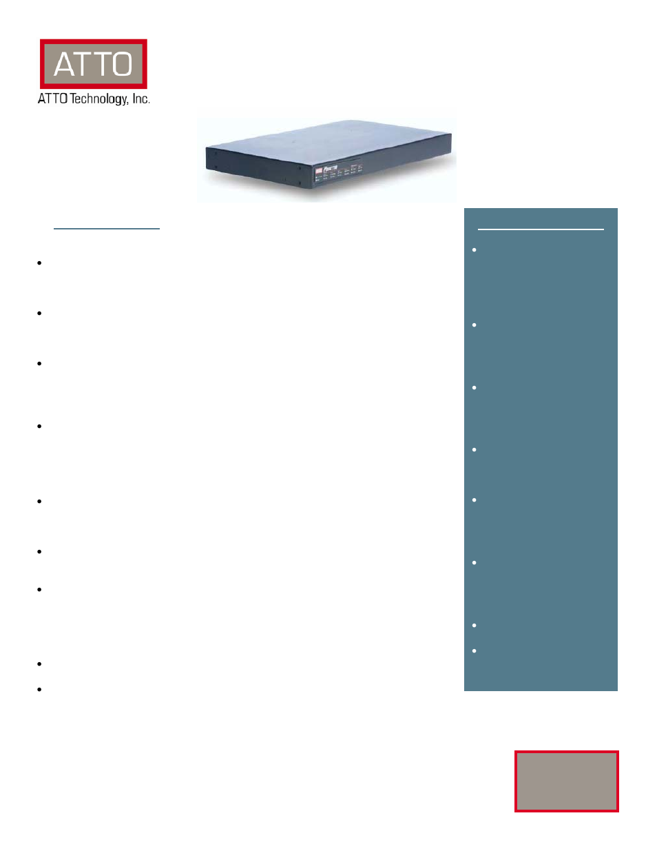 ATTO Technology iPBridge 2700R/D User Manual | 2 pages