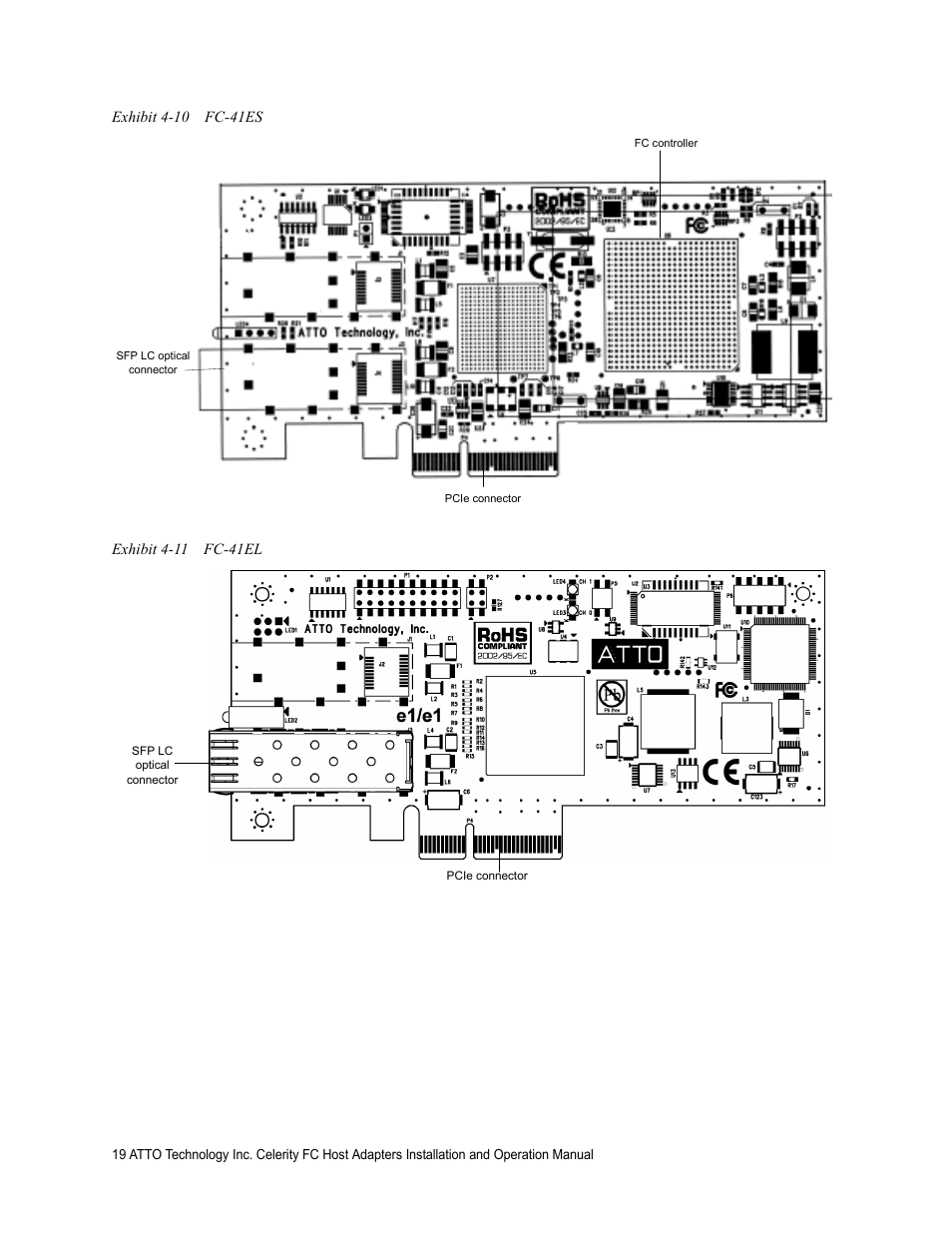 Exhibit 4-10 fc-41es, Exhibit 4-11 fc-41el | ATTO Technology FC-44ES  EN User Manual | Page 22 / 34