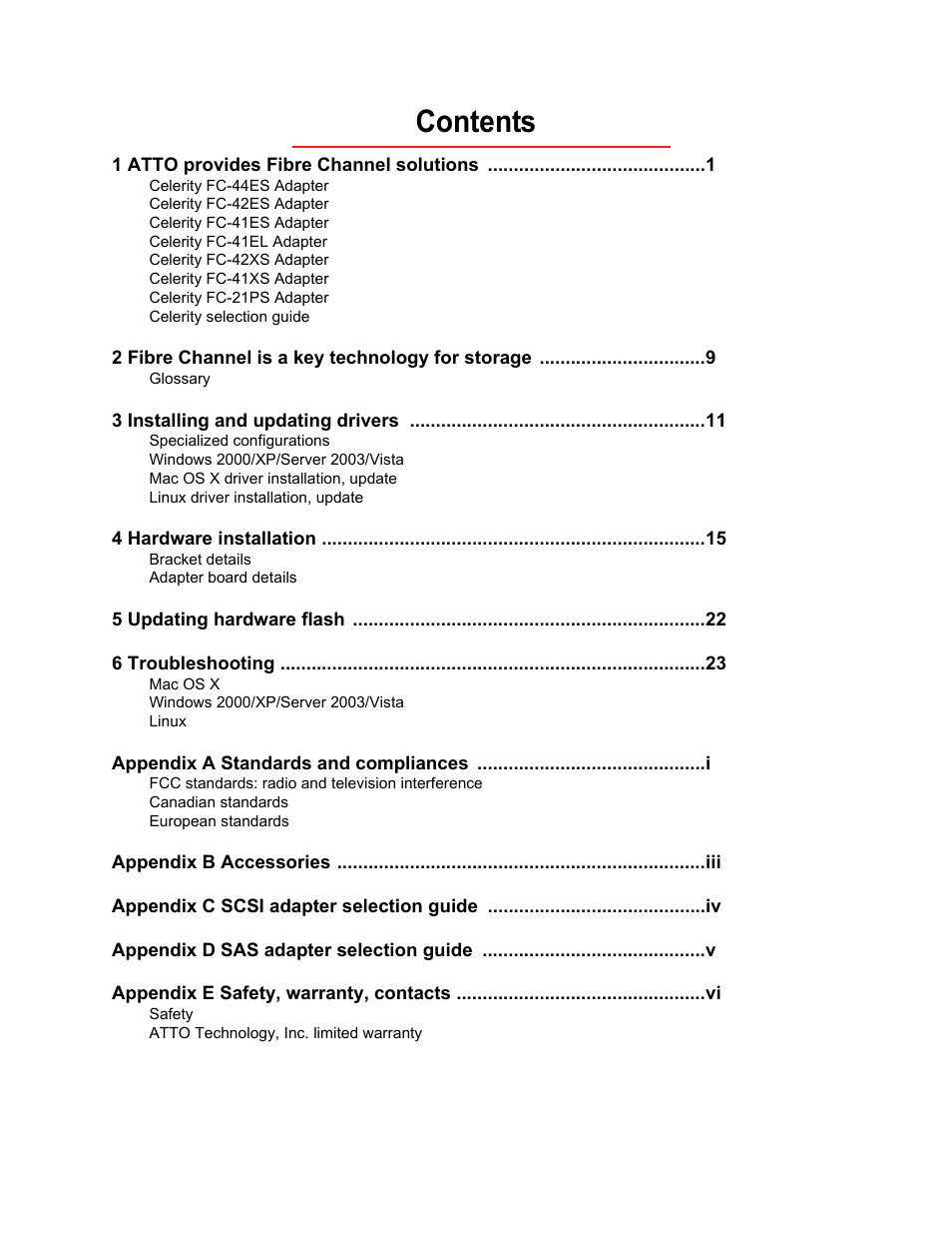 ATTO Technology FC-44ES  EN User Manual | Page 3 / 34