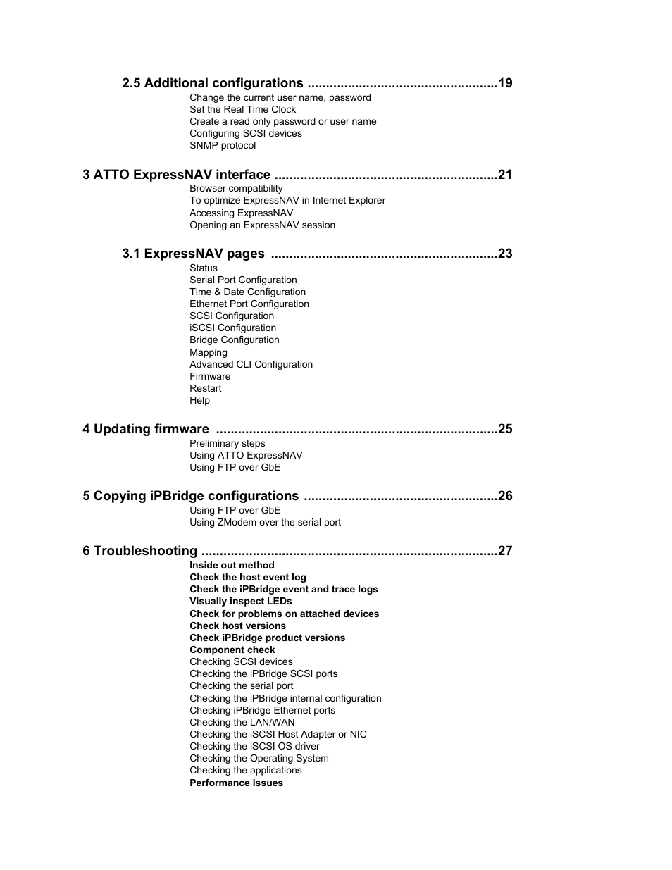 ATTO Technology 2500C User Manual | Page 5 / 77