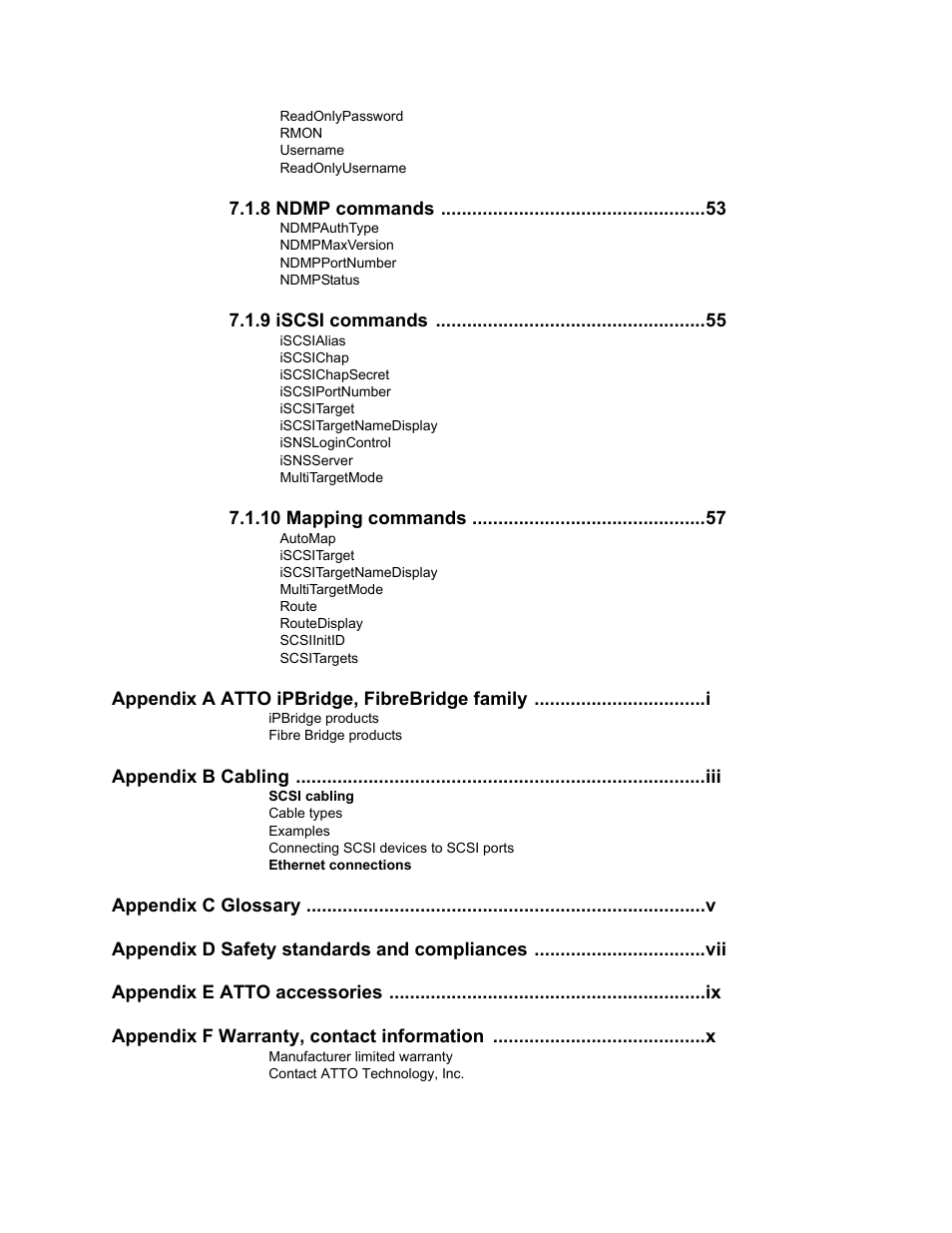 ATTO Technology 2500C User Manual | Page 8 / 77