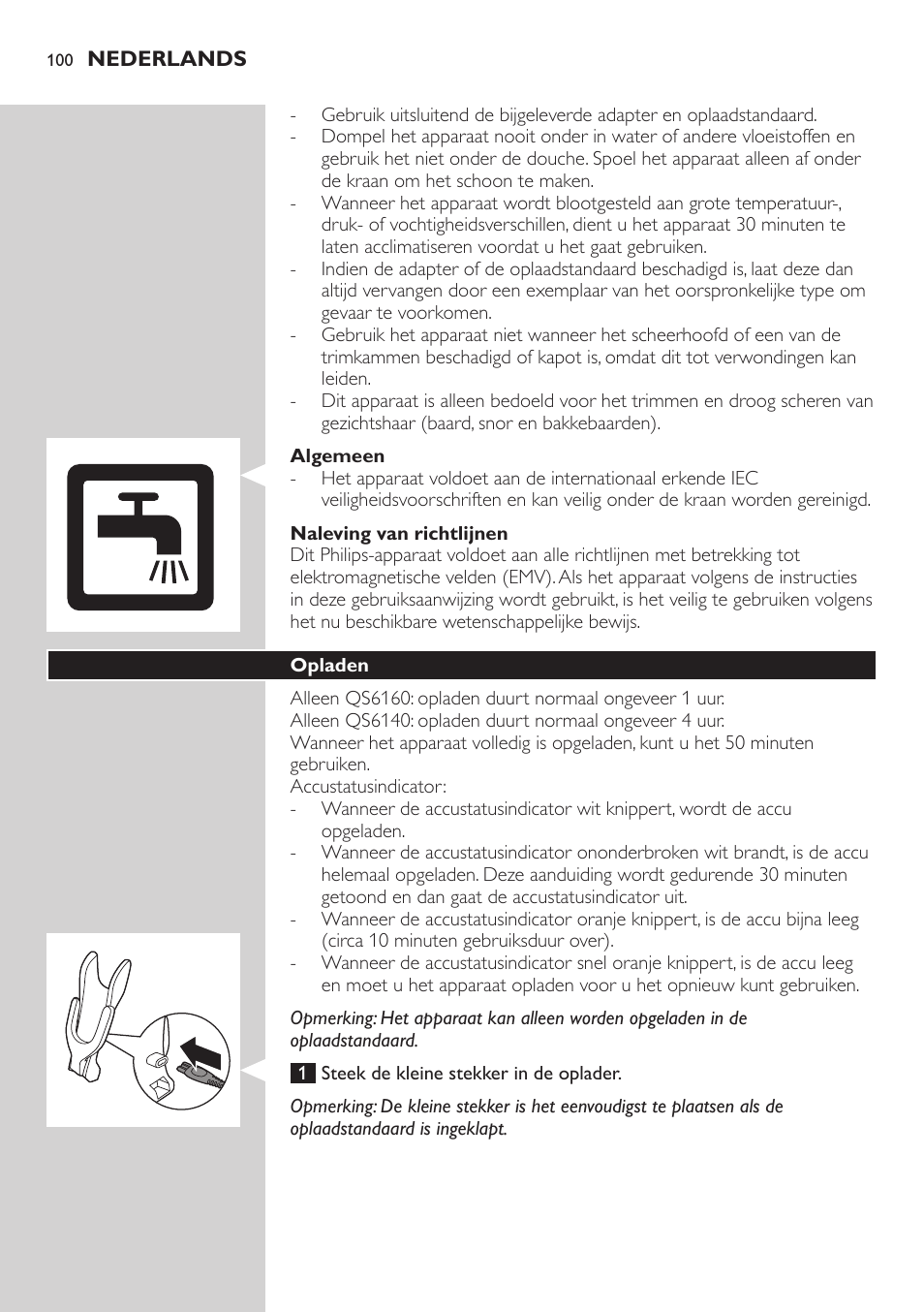 Philips StyleShaver Perfilador y afeitadora resistente al agua User Manual | Page 100 / 158