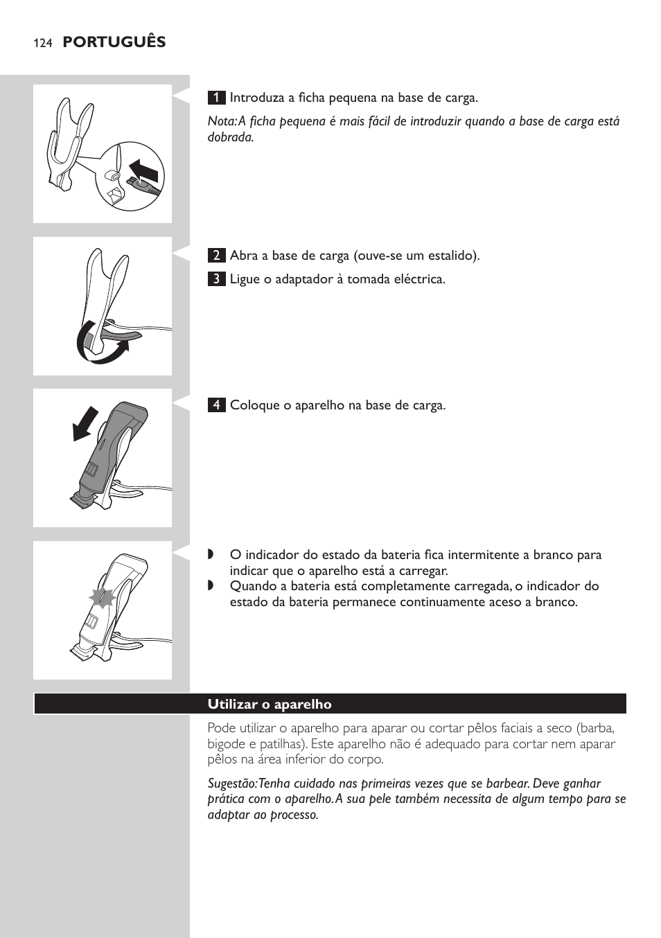 Philips StyleShaver Perfilador y afeitadora resistente al agua User Manual | Page 124 / 158