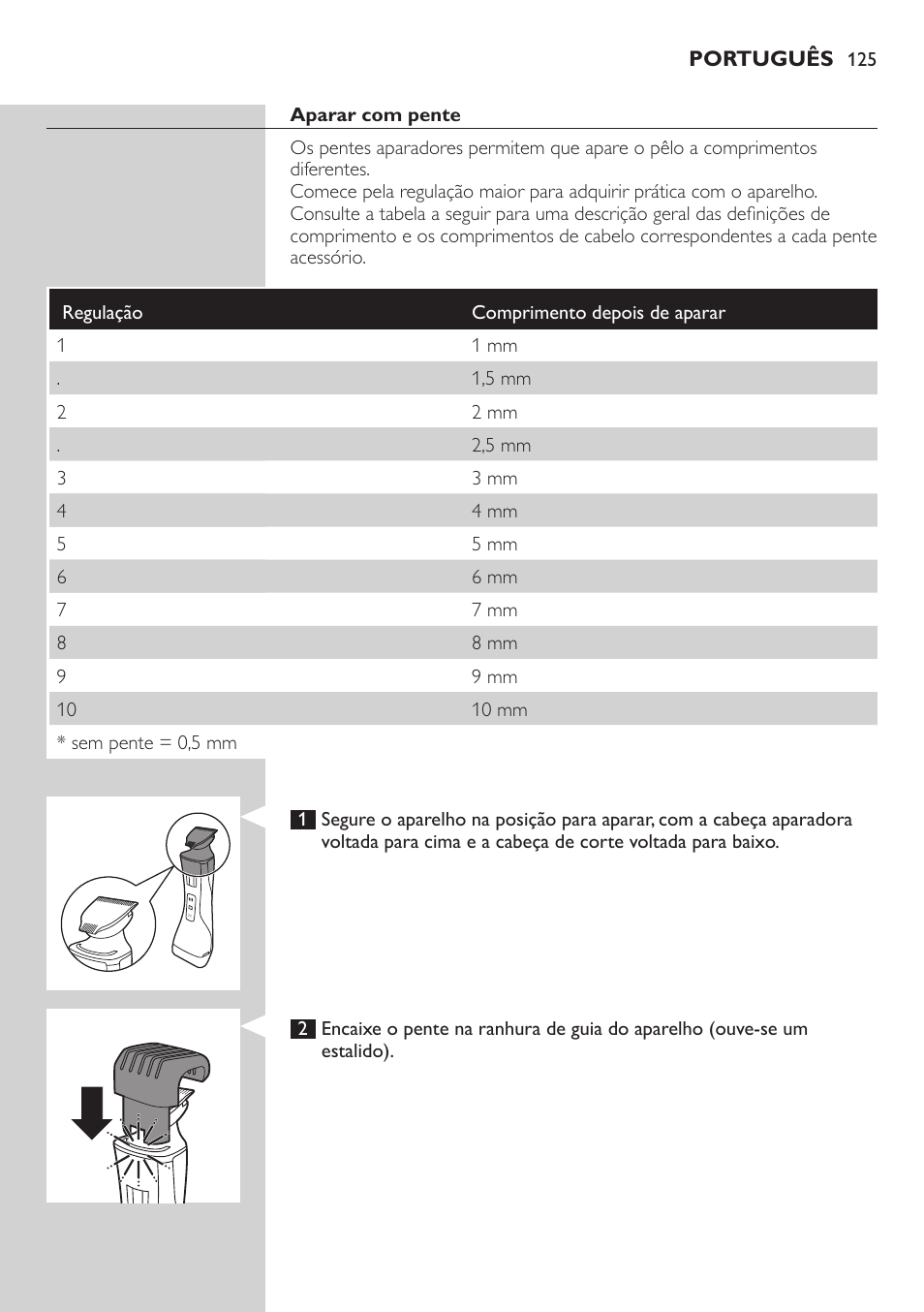 Philips StyleShaver Perfilador y afeitadora resistente al agua User Manual | Page 125 / 158