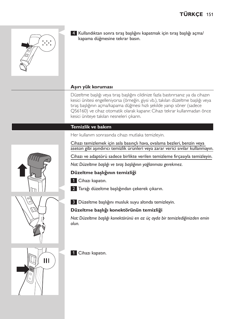 Philips StyleShaver Perfilador y afeitadora resistente al agua User Manual | Page 151 / 158