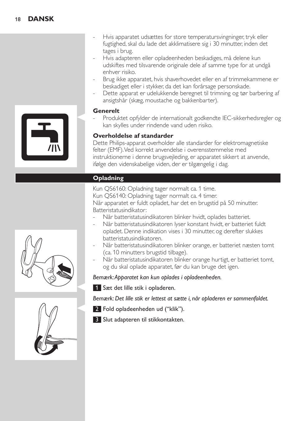 Philips StyleShaver Perfilador y afeitadora resistente al agua User Manual | Page 18 / 158