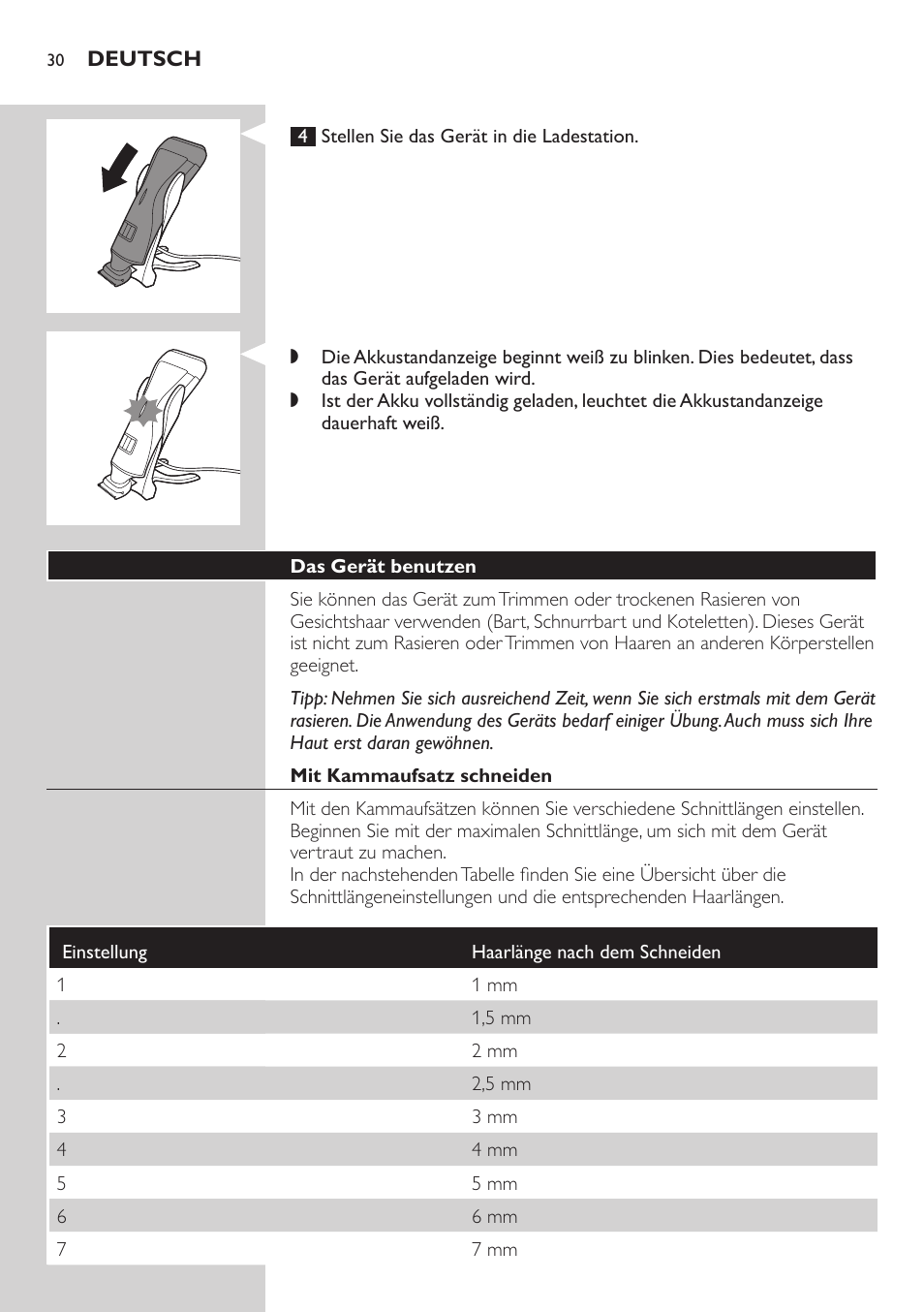 Philips StyleShaver Perfilador y afeitadora resistente al agua User Manual | Page 30 / 158