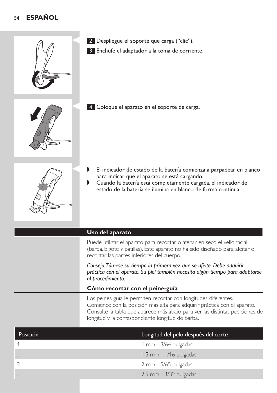 Philips StyleShaver Perfilador y afeitadora resistente al agua User Manual | Page 54 / 158