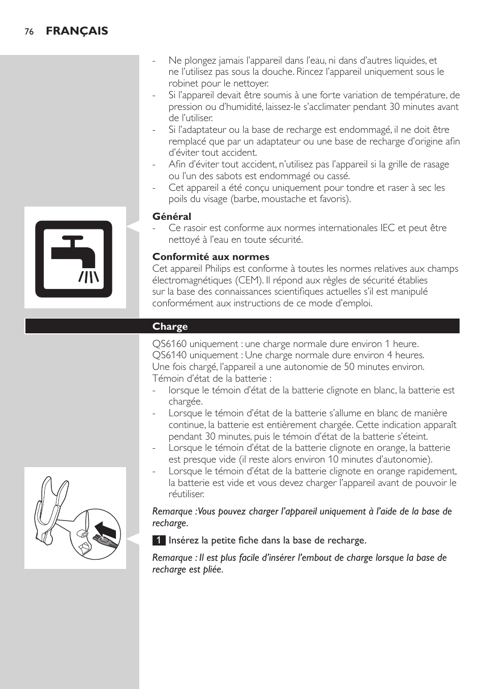 Philips StyleShaver Perfilador y afeitadora resistente al agua User Manual | Page 76 / 158