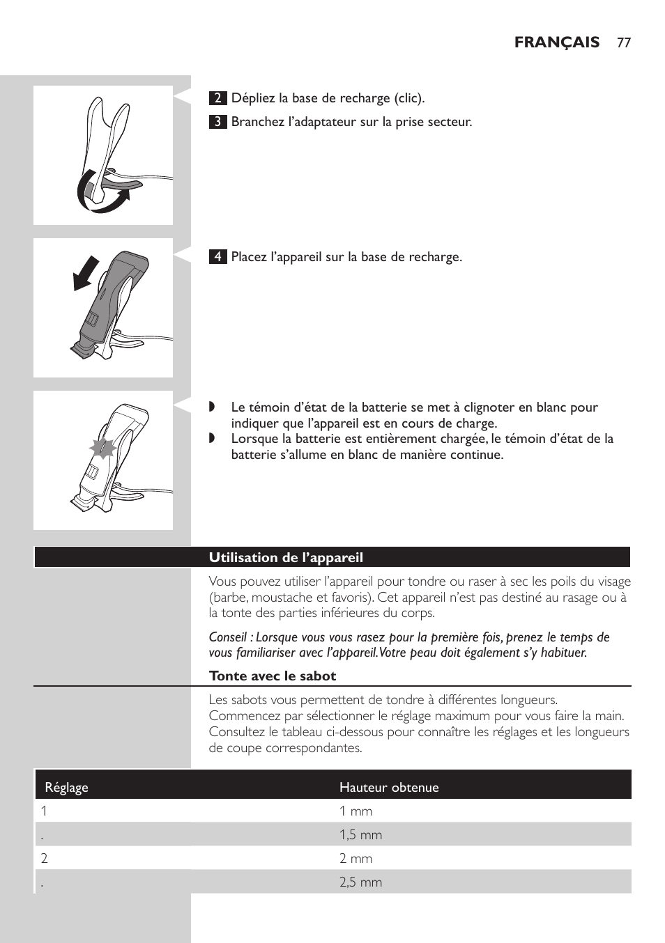 Philips StyleShaver Perfilador y afeitadora resistente al agua User Manual | Page 77 / 158