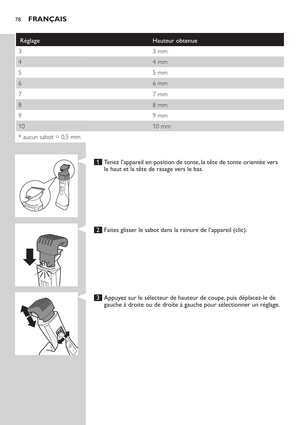 Philips StyleShaver Perfilador y afeitadora resistente al agua User Manual | Page 78 / 158